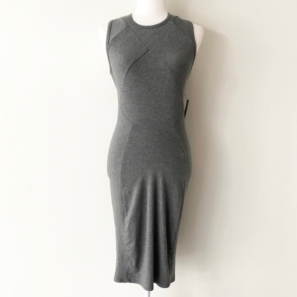 Express | Mixed Pattern Ribbed Sheath Dress *NWT* - Picture 3 of 8